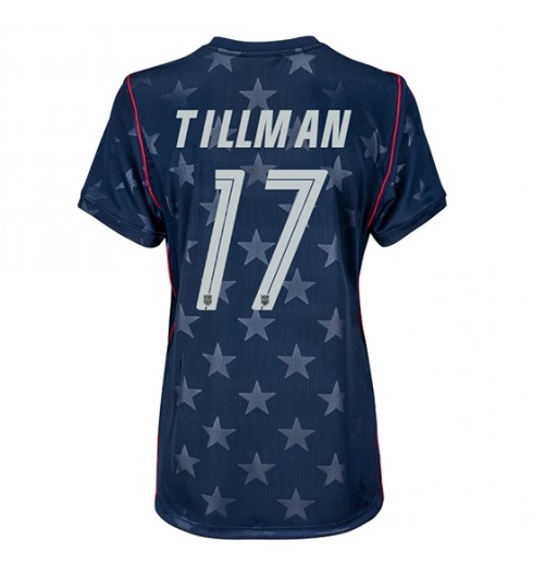 Spojené státy Malik Tillman #17 Venkovní Dres pro Dámské MS 2026 Krátký Rukáv Spojené státy Malik Tillman #17 Venkovní Dres pro Dámské MS 2026 Krátký Rukáv